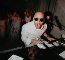 greg celebrating at event